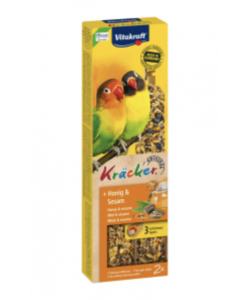 Vitakraft Kracker Stick Lovebird Honey Sesame Twin Pack Parrot Treats